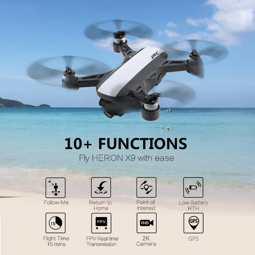 

JJR/C X9 DREAM 1080P Wifi FPV Camera Drone GPS Optical Flow Positioning Drone Brushless RC Helicopter Drone Toy With 2/3 Battery