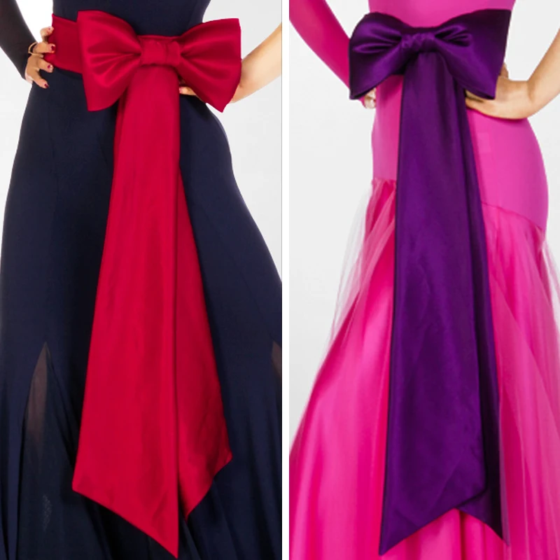 

New ultra wide bind rope professional solid waist dance Latin dance modern belt waist basic must-have butterfly
