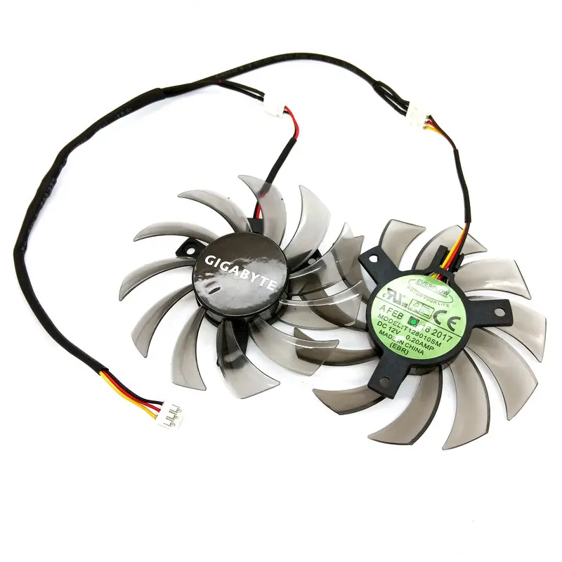 Оригинальный охлаждающий вентилятор для видеокарты Gigabyte T128010SM 12 в 0 20 а диаметр 74