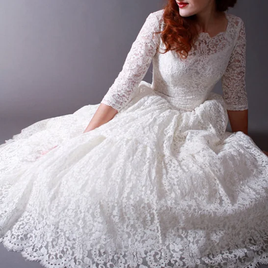 vintage 50s wedding dress