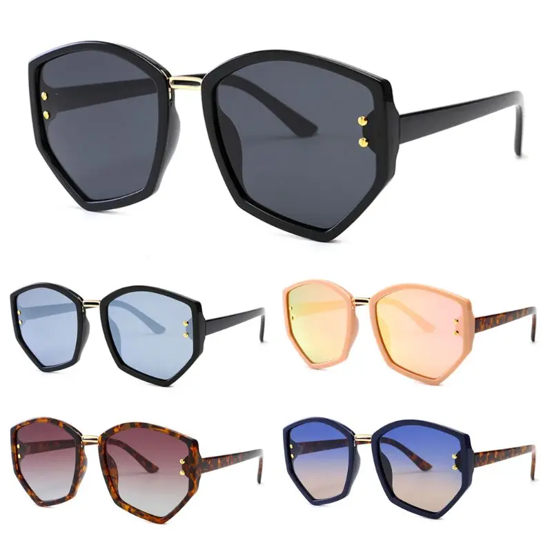 

Fashion Men Women Irregular Hexagonal Frame Polarized Eyeglasses rice nail Spectacles Eyewear Driving Mirror Versatile Sunglasse