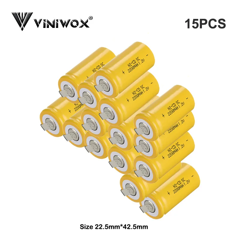 2200 мАч аккумуляторная батарея SC 1,2 V Ni-CD Электроинструмент батареи подк ячеек для Makita Bosch Hitachi робот-очиститель электрический