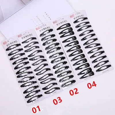 

12Pcs/Pack Portable Black Snap Hair Clips Women Girls Hairpins Barrettes Hairgrips Child Headwear Hair Styling Tools Accessories