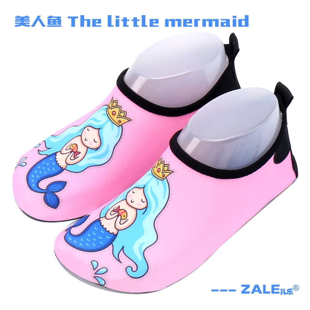 Summer beach Shoes Kids Cartoon Animal Swiming Shoes Girls Boys Barefoot Soft Bottom Non-slip Kids Water Shoes