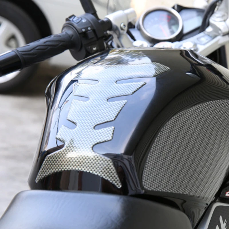 Carbon fiber motorcycle protection stickers suitable for stickers can