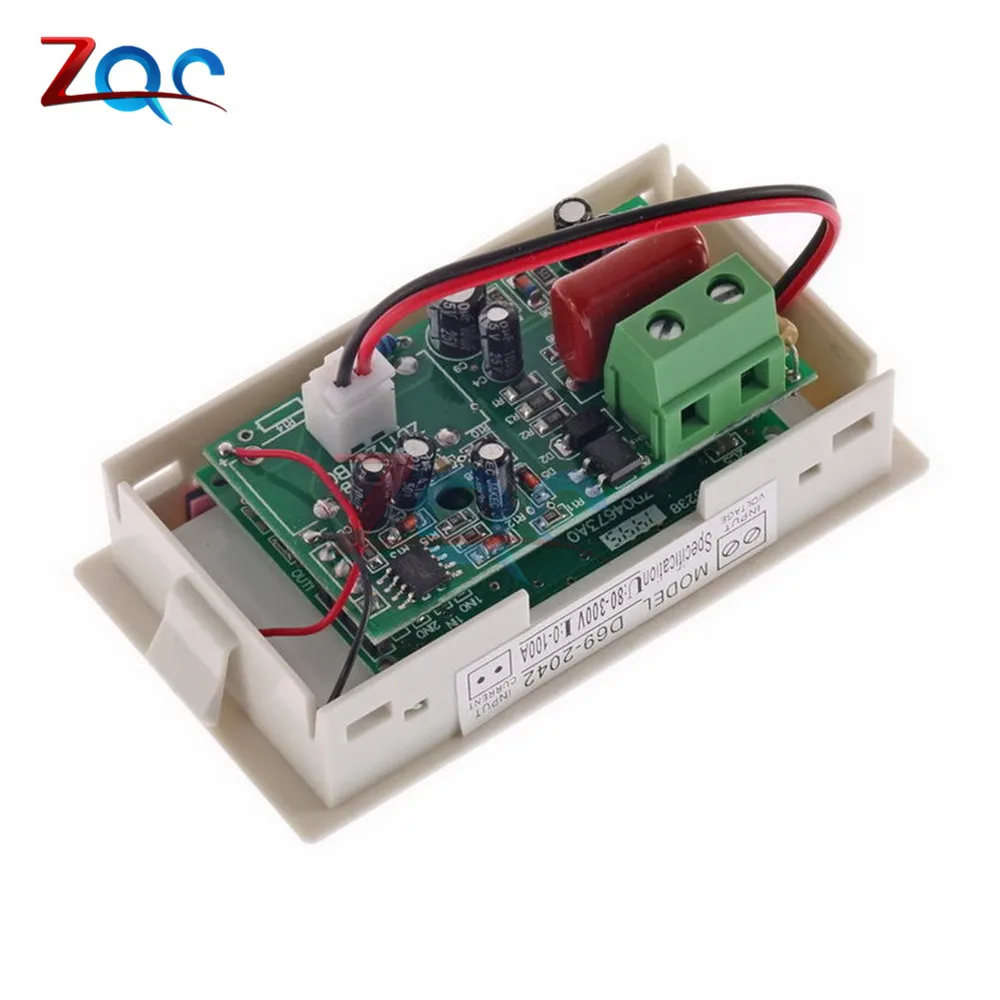 AC 300V 110V 220V 100A цифровой амперметр вольтметр ЖК Панель Ампер Вольт измеритель