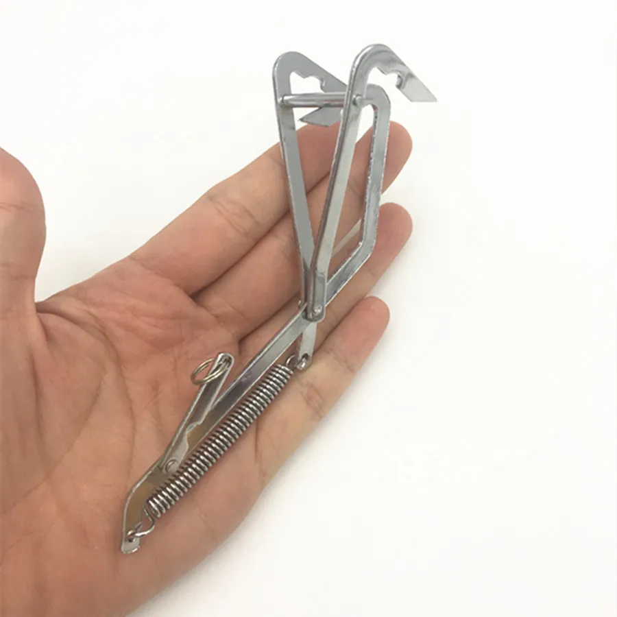 2*Fishing Hook Stainless Steel Crab Grabber Grabbing Tool Clamp Pike