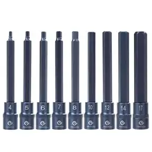 1/2 дюймов Многофункциональный внутренний шестигранный отвертка торцевые биты адаптер Ручной инструмент H4 до H17