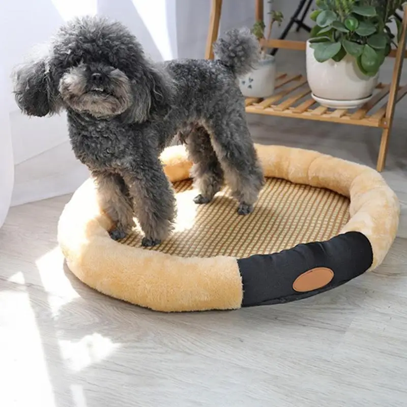 Собака кошка коврик для Сна Лето охлаждающая подложка моющийся щенок зима потепление лето использование замша войлочная будка аксессуары для домашних животных