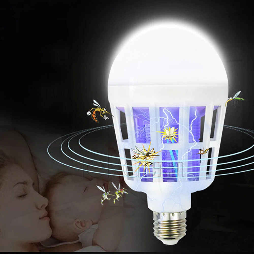 Купить источники света. Mosquito Killer Lamp e27. Ночник от комаров. Световые ловушки. Лампочка мухобойка.