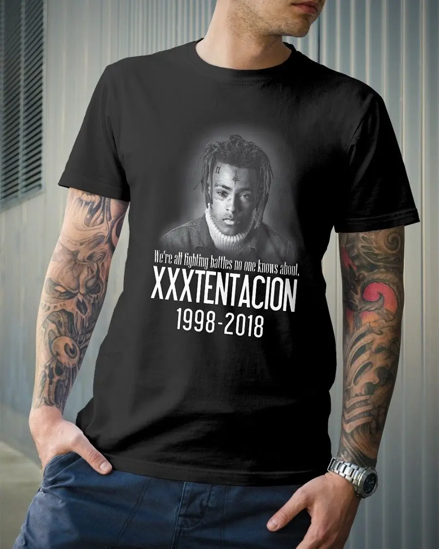 2019 модная футболка посвященная рэперу xxxtentacion Battles Memorial T-Shirt рэпперская хип-хоп с