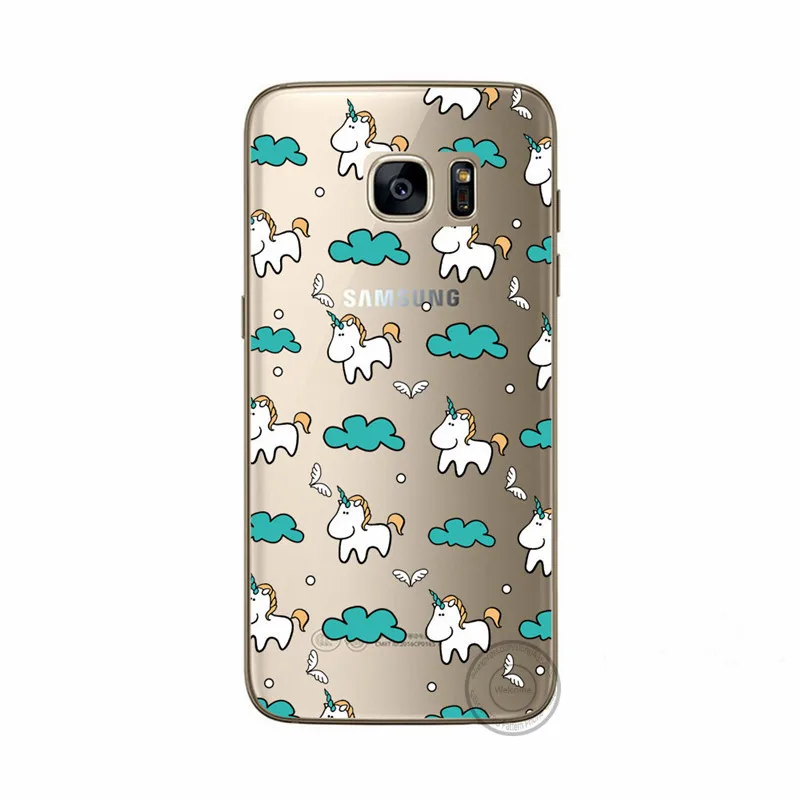 Для samsung Galaxy J7 2016 J710 чехол для телефона Симпатичные Единорог Собака Лев цыплят