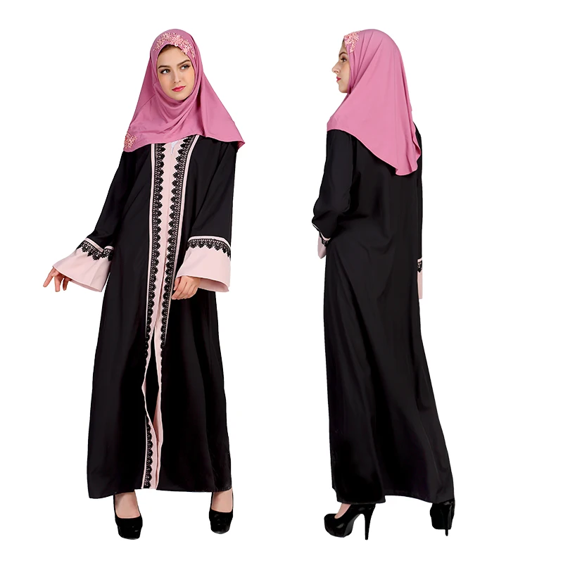 lace crochet muslim dress