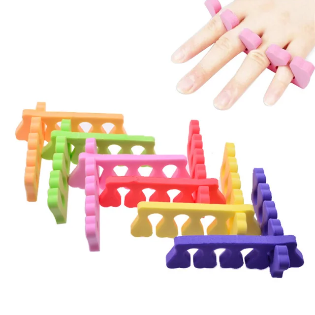 10Pcs Nail Art Toe Painting Separator Soft Foam Manidure Pedicure Hand