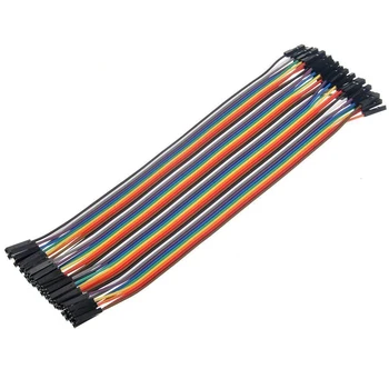 

40pcs Female to Female 2.54mm 0.1 in Jumper Wires F/F N3