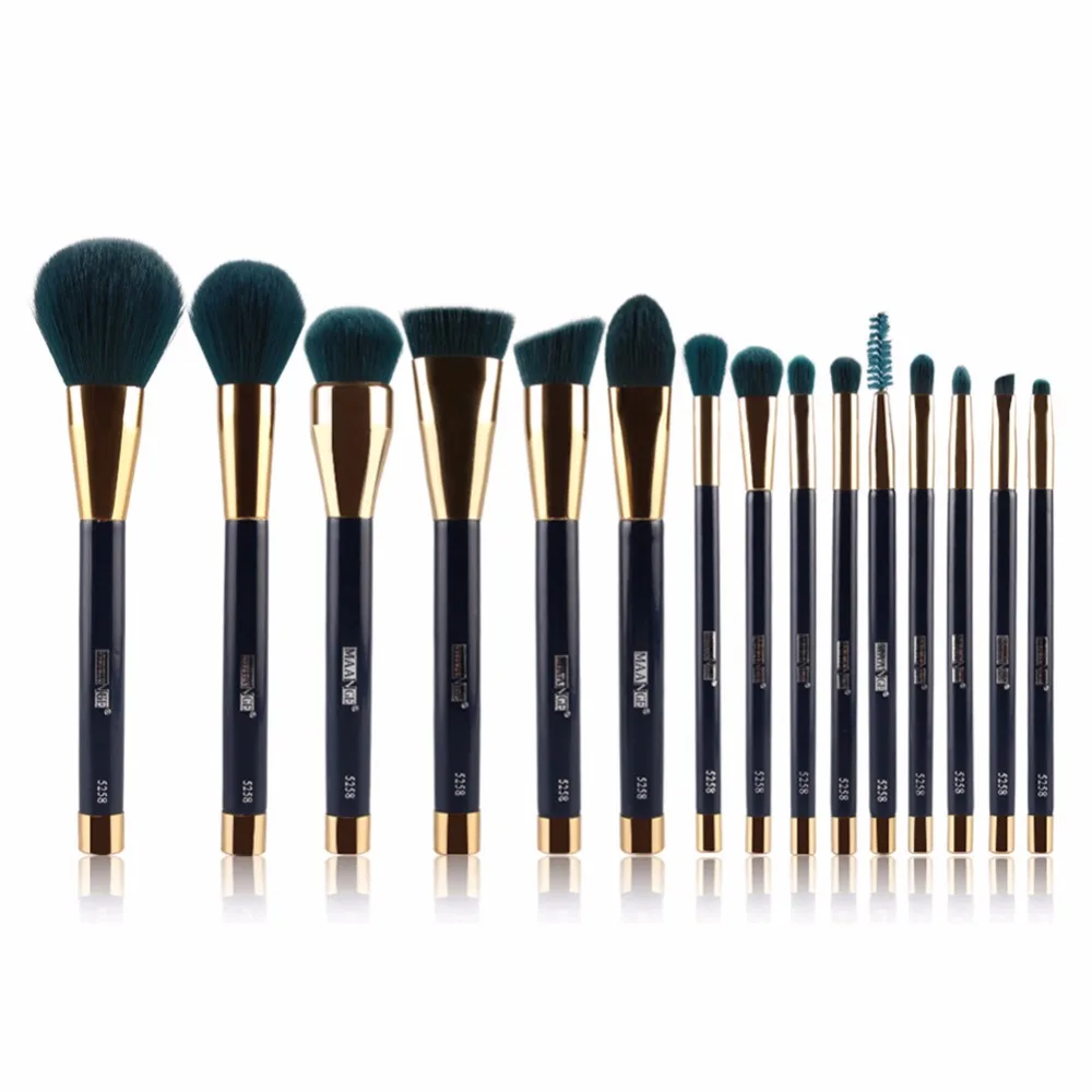 

MAANGE Brand 15 Pcs Face Foundation Eye Shadow Lip Makeup Brushes Set Beauty Make Up Brush Tool Ship From US Free Shipping