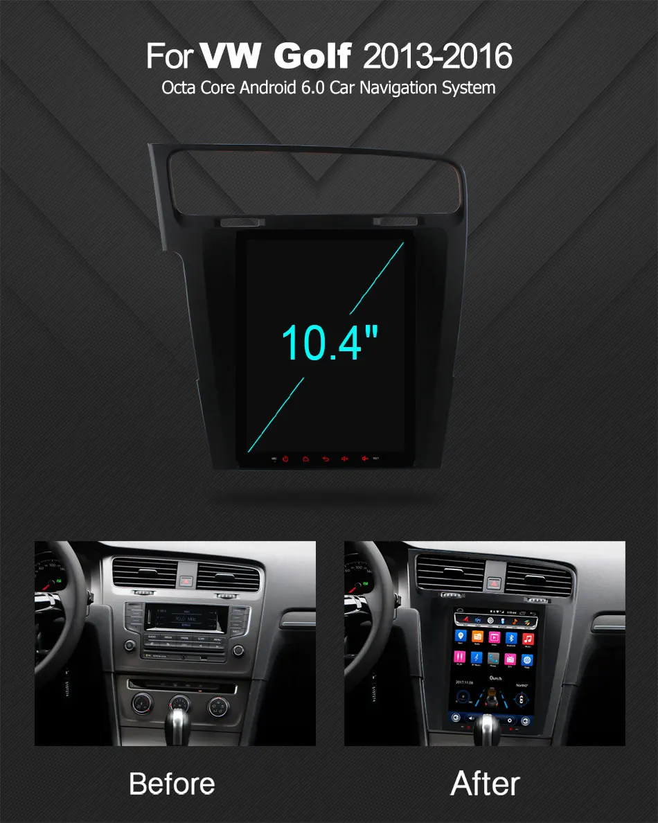 Ownice вертикальный 10 4 &quot/9 7&quot Восьмиядерный 2G RAM автомобильный dvd плеер Android 6 0