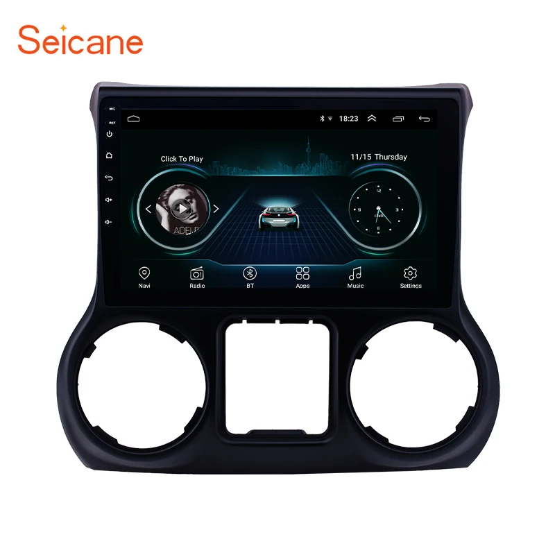 

Seicane 2din Android 8.1 Car radio GPS Navigation for 2011-2017 JEEP Wrangler left hand drive support Backup Camera Mirror Link