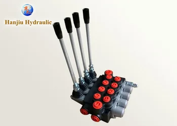 

4 spool water well drilling rig hydraulic parts manual control valve