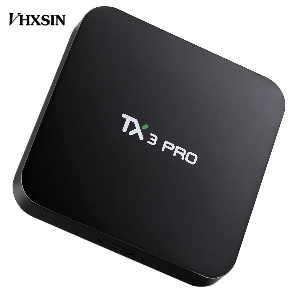 VHXSIN TX3 PRO 2 шт./лот Smart Android 7 1 TV Box Amlogic S905W четырехъядерный ГБ 8 ТВ-приставка |