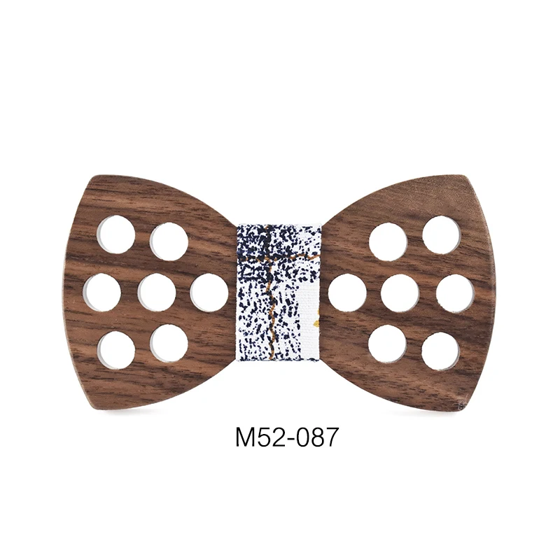 Большой Размеры галстук-бабочка Для мужчин s деревянный галстук-бабочка аксессуар Свадебные подарки черный орехового дерева с бантом для Для мужчин - Цвет: I