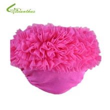 Детские хлопковые шаровары с оборками, многослойные детские подгузники, милые летние штаны для малышей кружевные шорты с цветочным принтом для новорожденных реквизит для фотосессии