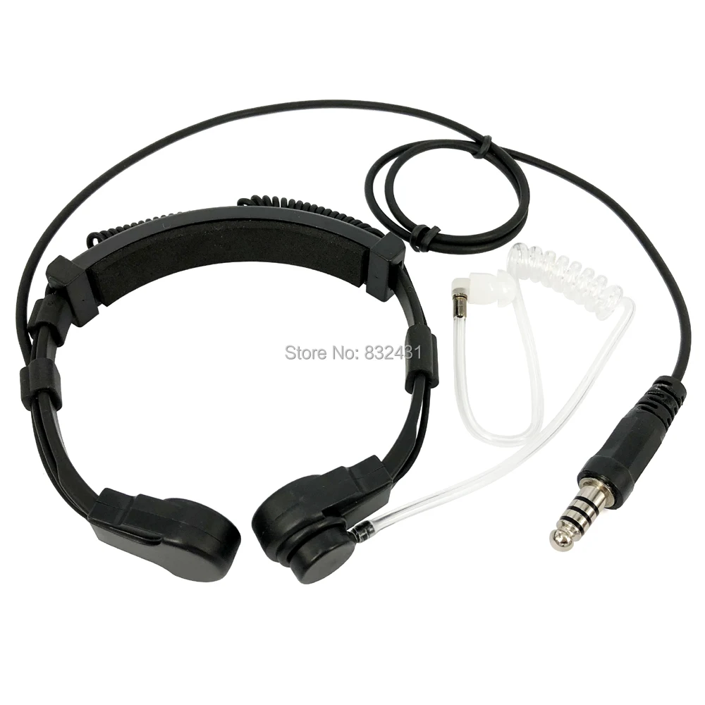 NATO Plug Telescopic Tactical Throat Shock Mic for Walkie Talkie 3