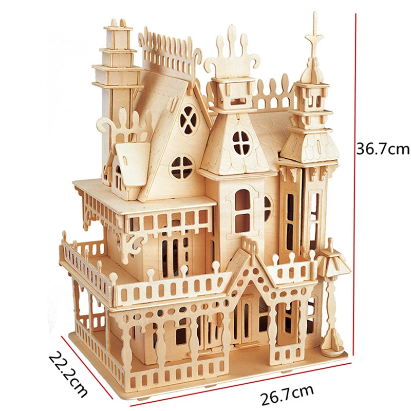 Деревянный Викторианский кукольный домик игрушки фантазия вилла 3D головоломка DIY весы модели и строительство для взрослых Diy подарок миниатюрное здание