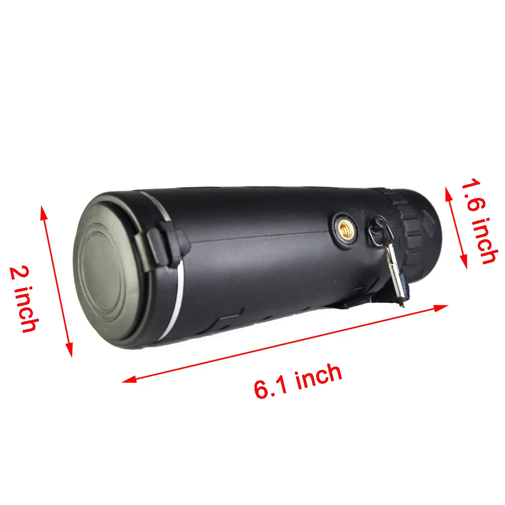 Skup HD 40X60 BAK4 Zoom Mini monokularowy teleskop z kompasem klips do telefonu wojskowa moc optyka myśliwska Outdoor Spotting lornetka