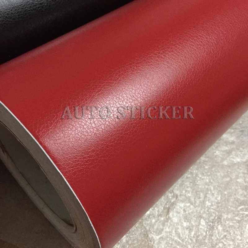 red leather skin car vinyl wraps