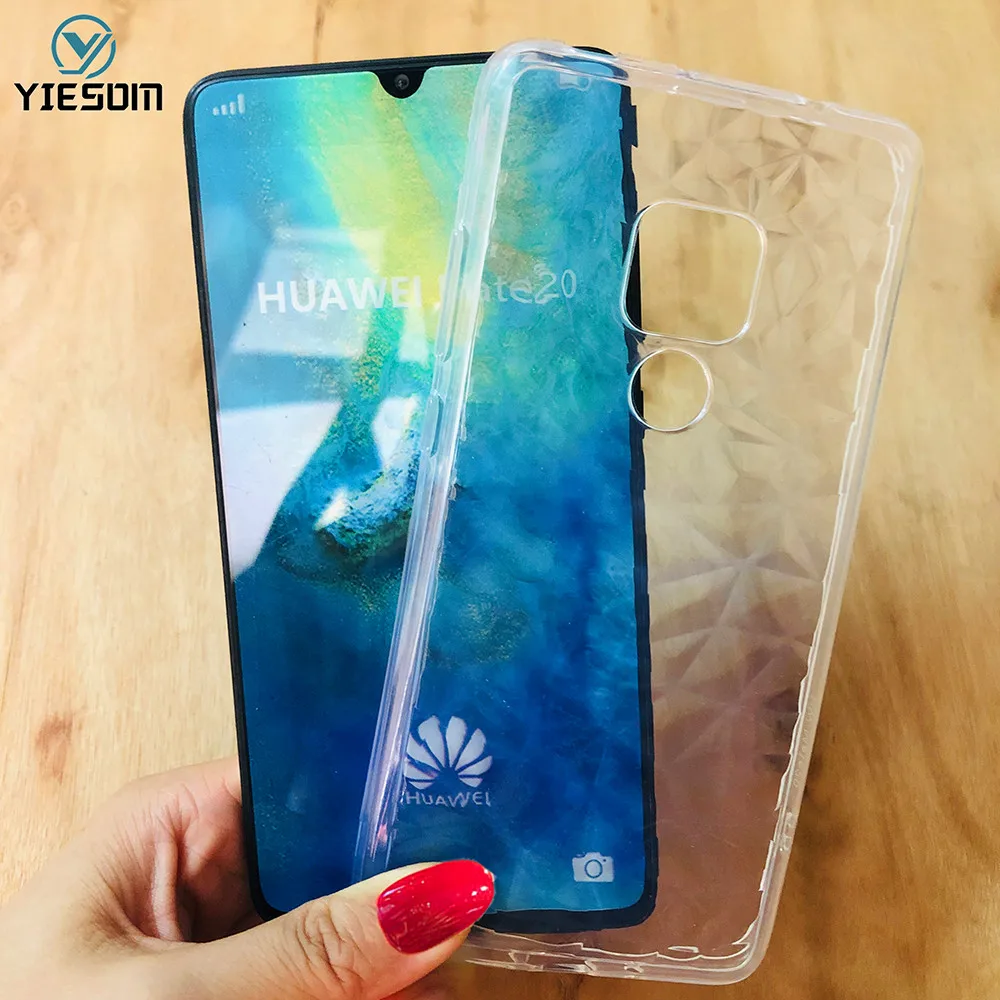 Clear 3D Diamond Soft TPU Silicone Case For Huawei Mate 20 P30 Pro P20 Lite Honor 10i 8A 8C V20 Y6 2019 Y7 Y9 2018 Cover | Мобильные