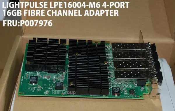 Avago Emulex LPe16004-M6 4 Порты и разъёмы 16GFC PCIe Gen3 x8 короткие волновой оптический LC SFP + Gen 5 16 Гб четырех-портовый шинный контроллер карты