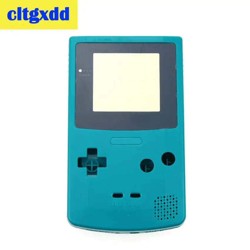 Cltgxdd полный корпус в виде ракушки чехол для nintendo Запчасти для Gameboy GBC Ремонт Часть пакет игровой машины интимные аксессуары - Цвет: Dark green