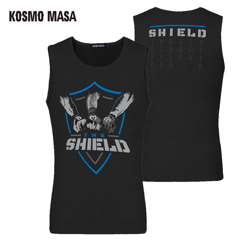 KOSMO MASA, мужская майка с надписью «Shield Соединенные», Мужская майка, Cena Dean, футболка Ambrose, хип-хоп майка, s MC0295