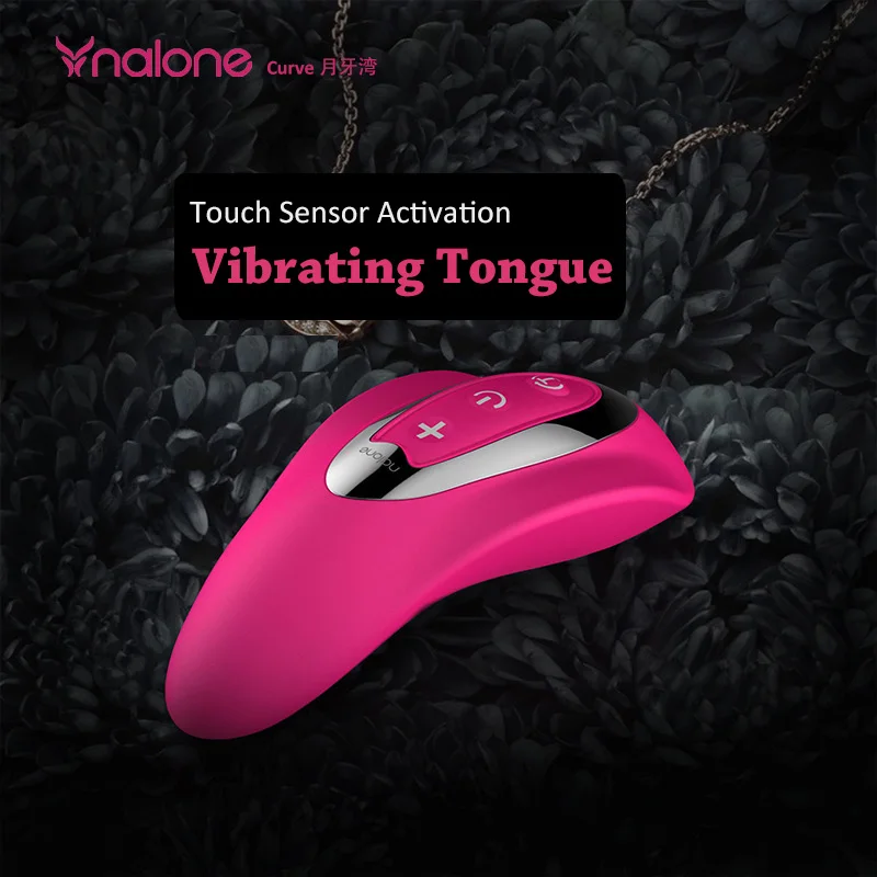 Nalone Touch Sensor Tongue Vibrator, 7 Modes Waterproof Soft Silicone Clitoris Stimulator,  Vibrating Oral Sex Toys for Woman 