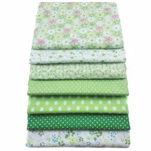Syunss Green 50 см* 50 см 7 шт. простая хлопковая ткань для поделок, стеганая тильда, кукольная ткань, текстиль, детская ткань для постельного белья, шитье, пэчворк