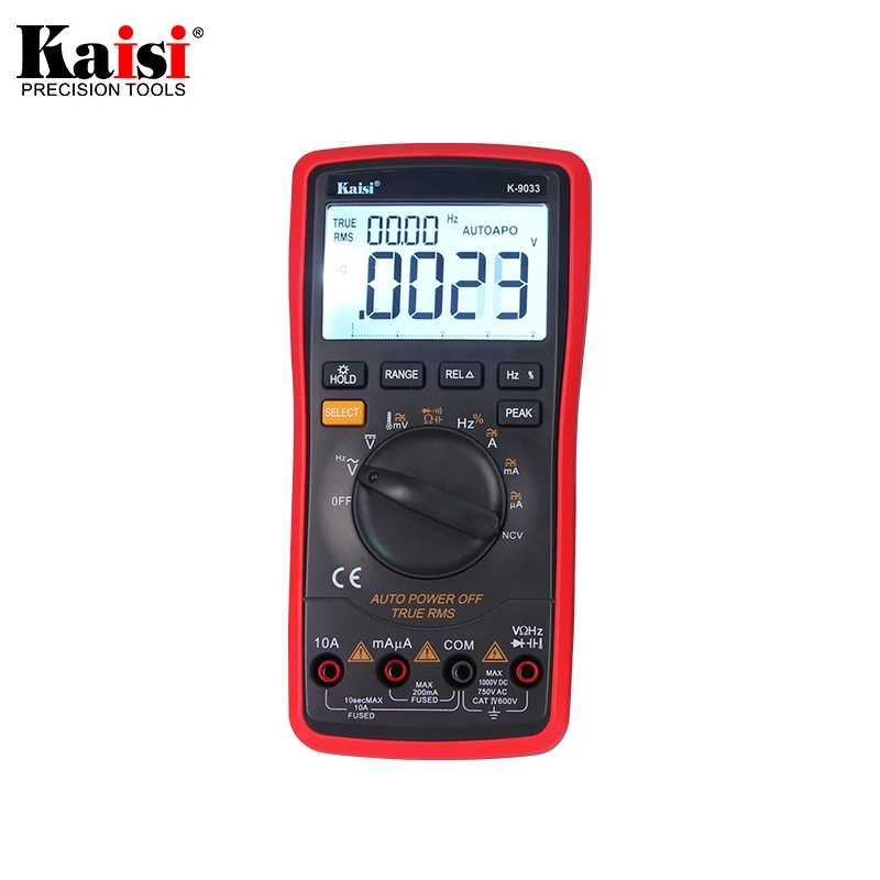 

Kaisi 20000 count High precision automatic measuring range digital multimeter true RMS digital capacitor temperature measurement