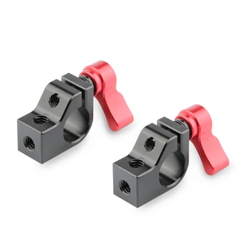 

CAMVATE 15mm Rod Clamp (Red, 2-Pack) C1781
