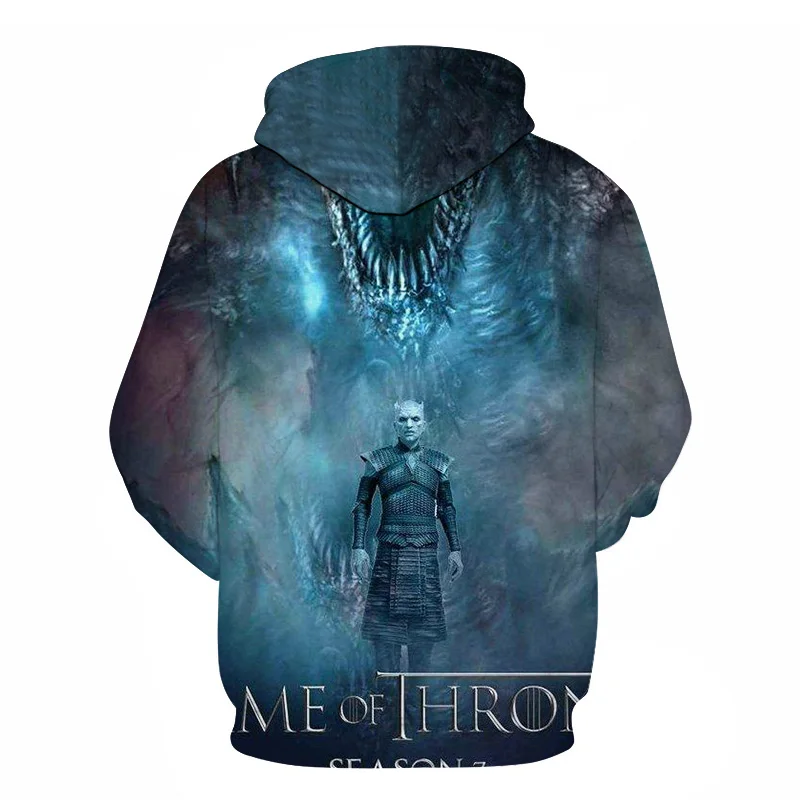 New Movie Game of thrones Hoodie Men Women All characters Cosplay 3d Sweatshirts Hoodies Casual Men Streetwear Pullover 6XL