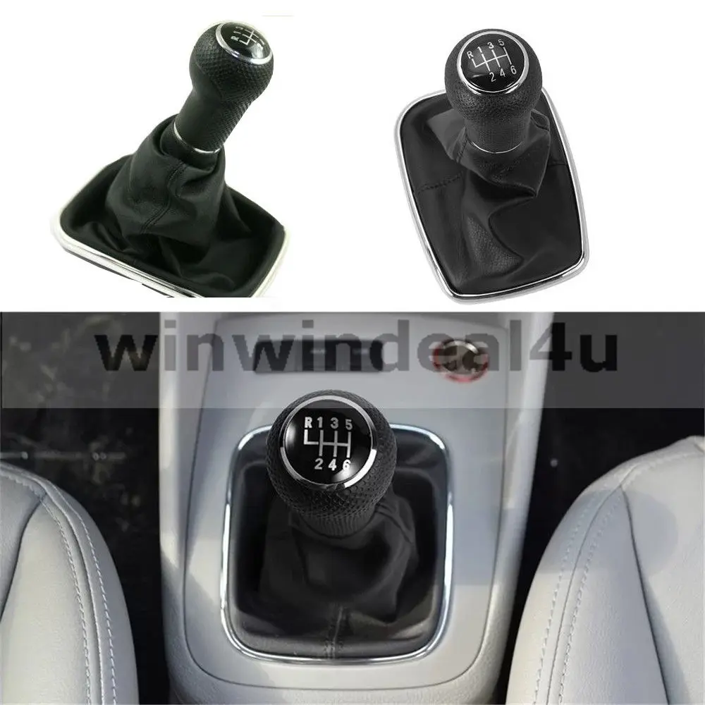 

Chrome 6 Speed Gear Shift Gaitor Boot (12mm) Knob For VW Bora Golf MK4 Variant