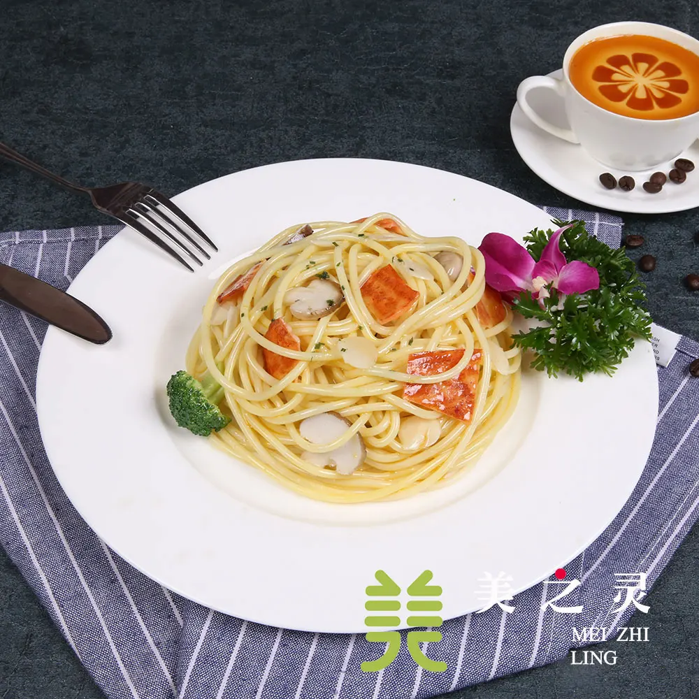 

Simulated Noodles Cheese Sausage Bacon Spaghetti Sample Dishes Handicraft Artificial Props Table Simulation Ornaments Display