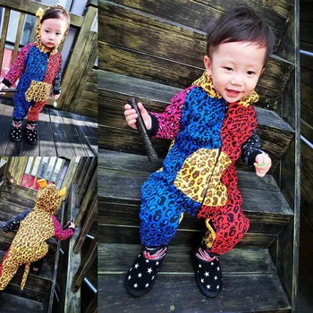 

Spring Autumn Baby Boy Clother Infant Rompers Leopard Tiger Infant Boy Jumpers Kids Newborn Baby Outfits Clothing