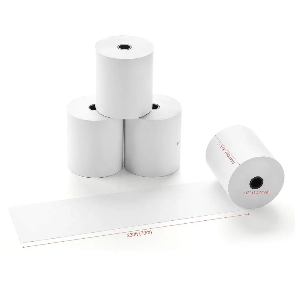 NETUM Thermal Paper Rolls Cash Register Receipt paper 58mm/80mm (10 rolls per Case)