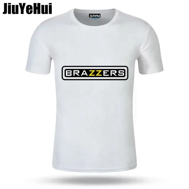 2018 Мужская футболка Brazzers Мужская футболка с круглым вырезом мужские 100% хлопковые топы знаменитый дизайн футболка одежда с коротким