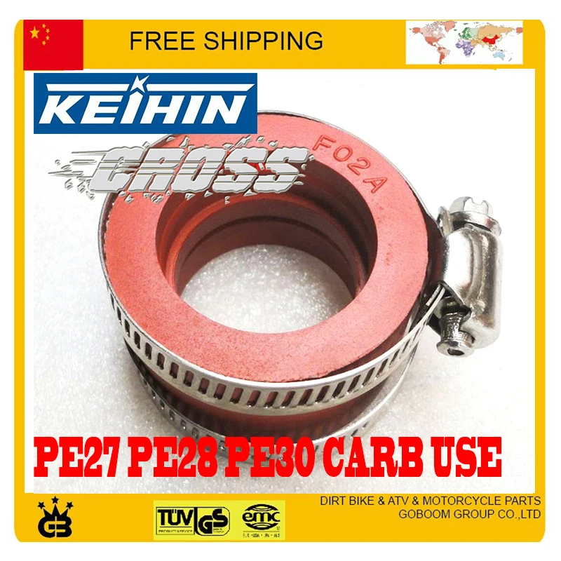 

RSZ JOG GY6 Scooter Racing Carburetor Rubber Adapter Inlet Intake Pipe For nibbie mikuni keihin PE27 PE28 PE30 26mm 28mm 30mm