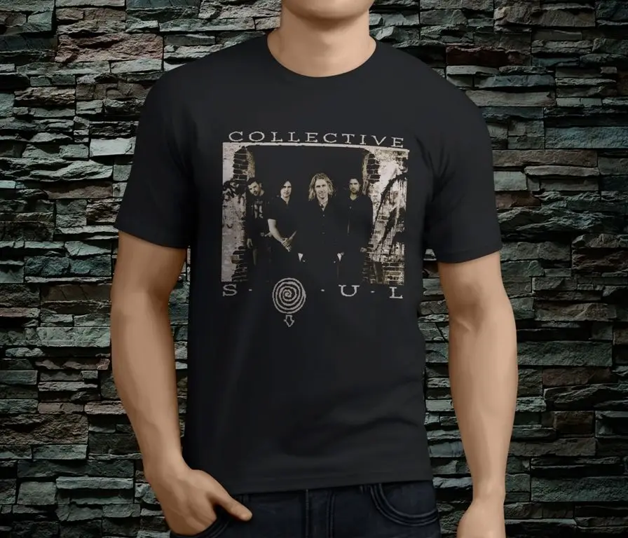 New Popular COLLECTIVE SOUL Alternative Rock band Men's Black TShirt