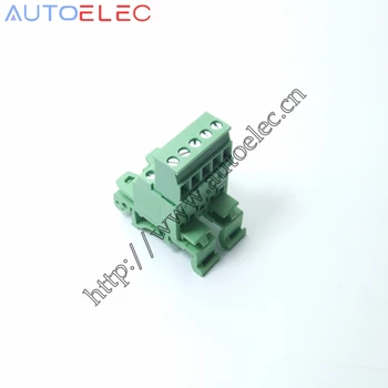 

10sets Pitch 5.08mm 5pin Screw Plug-in Terminal Blocks connector NS35mm Din Rail Mounting instead of NO: UMSTBVK2.5-5-G-5.08