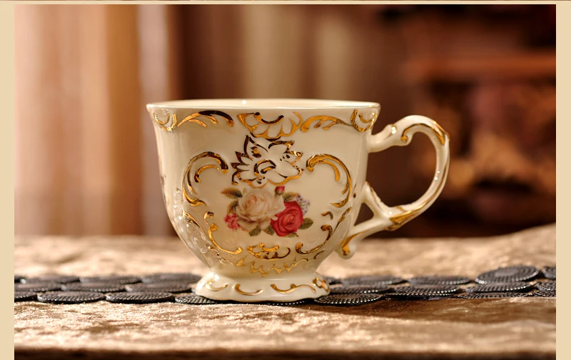 Высококачественный керамический кофейный набор в европейском стиле чайный сервиз фарфоровый кофейник чашки и поднос