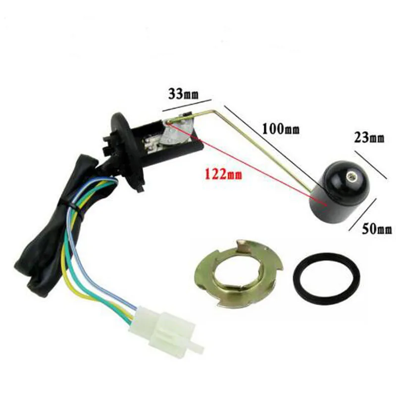 

Y1G 2pcs Motorcycle Fuel Petrol Level Sender Unit Float Sensor Kit For 125-150cc GY6 Scooters Vehicles