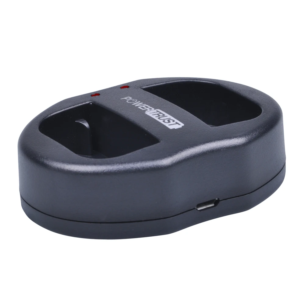 PowerTrust 1x LP-E6 LP-E6N LP E6 LPE6 USB двойное зарядное устройство для Canon 5D Mark II III 7D 60D EOS 6D 80D DSLR